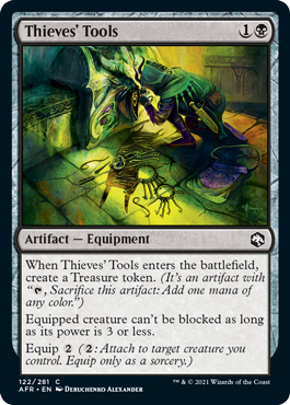 [122]【EN】【FOIL】盗人の道具/Thieves' Tools【AFR】[C][黒]