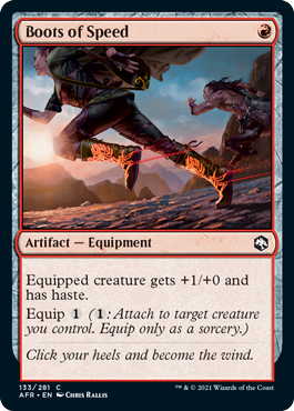 [133]【EN】【FOIL】ブーツ・オヴ・スピード/Boots of Speed【AFR】[C][赤]