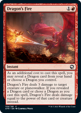 [139]【EN】【FOIL】ドラゴンの火/Dragon's Fire【AFR】[C][赤]