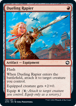 [140]【EN】【FOIL】決闘のレイピア/Dueling Rapier【AFR】[C][赤]