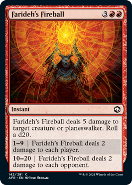 [142]【EN】ファリダの火の玉/Farideh's Fireball【AFR】[C][赤]