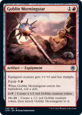 [145]【EN】【FOIL】ゴブリンのモーニングスター/Goblin Morningstar【AFR】[U][赤]