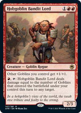 [147]【EN】ホブゴブリンの山賊の頭/Hobgoblin Bandit Lord【AFR】[R][赤]