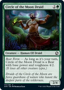 [177]【EN】月の円環のドルイド/Circle of the Moon Druid【AFR】[C][緑]