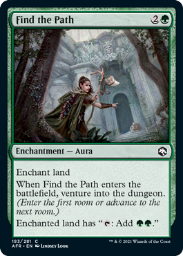 [183]【EN】【FOIL】ファインド・ザ・パス/Find the Path【AFR】[C][緑]