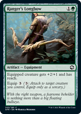 [203]【EN】レンジャーの長弓/Ranger's Longbow【AFR】[C][緑]