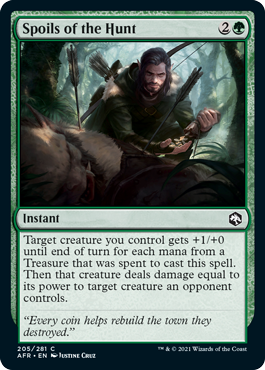 [205]【EN】【FOIL】狩りの戦利品/Spoils of the Hunt【AFR】[C][緑]