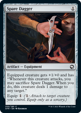 [250]【EN】【FOIL】予備の短剣/Spare Dagger【AFR】[C][茶]