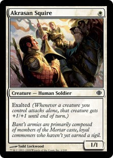 [001]【EN】アクラサの従者/Akrasan Squire【ALA】[C][白]