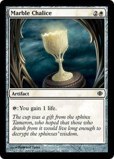 [018]【EN】大理石の杯/Marble Chalice【ALA】[C][白]