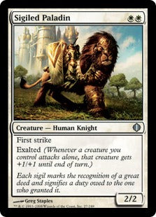 [027]【EN】【FOIL】印章持ちの聖騎士/Sigiled Paladin【ALA】[U][白]