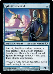[058]【EN】【FOIL】スフィンクスの伝令/Sphinx's Herald【ALA】[U][青]