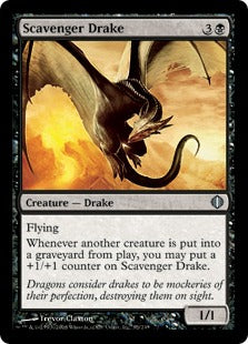 [085]【EN】【FOIL】ゴミあさりのドレイク/Scavenger Drake【ALA】[U][黒]