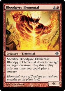 [093]【EN】血焚きの精霊/Bloodpyre Elemental【ALA】[C][赤]