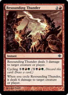 [110]【EN】圧倒する雷/Resounding Thunder【ALA】[C][赤]