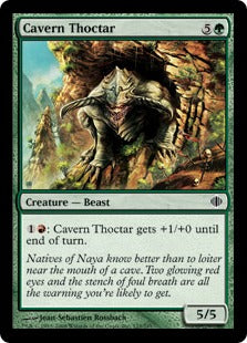 [125]【EN】【FOIL】洞窟のソクター/Cavern Thoctar【ALA】[C][緑]