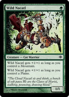 [152]【EN】【FOIL】野生のナカティル/Wild Nacatl【ALA】[C][緑]