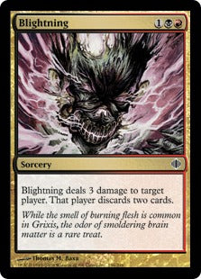 [156]【EN】【FOIL】荒廃稲妻/Blightning【ALA】[C][多色]