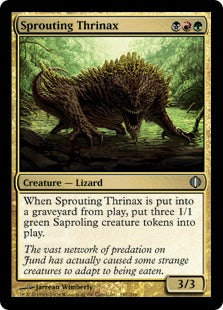 [197]【EN】【FOIL】芽吹くトリナクス/Sprouting Thrinax【ALA】[U][多色]