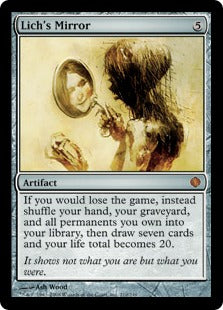 [210]【EN】【FOIL】死者の鏡/Lich's Mirror【ALA】[M][茶]