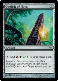 [216]【EN】【FOIL】ナヤのオベリスク/Obelisk of Naya【ALA】[C][茶]