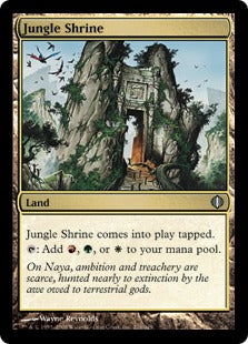 [226]【EN】【FOIL】ジャングルの祭殿/Jungle Shrine【ALA】[U][土地]