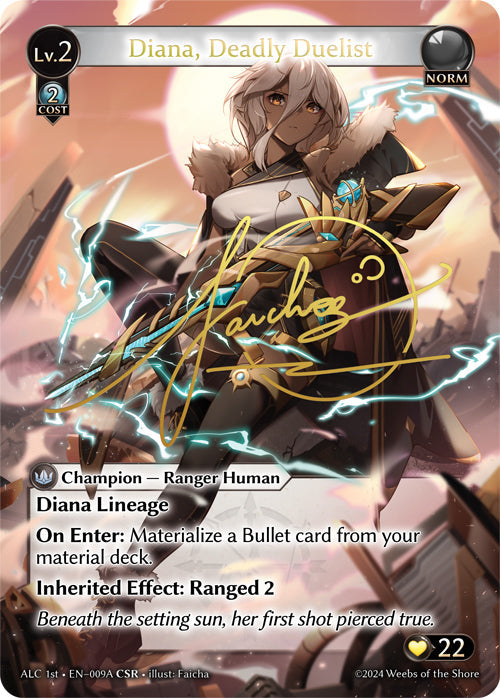 [009A]【EN】【FOIL】Diana, Deadly Duelist【ALC1st】[CSR][Norm]