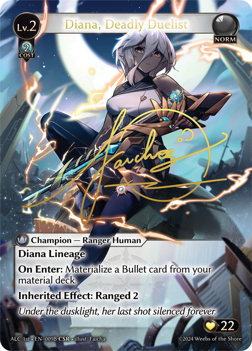 [009B]【EN】【FOIL】Diana, Deadly Duelist【ALC1st】[CSR][Norm]