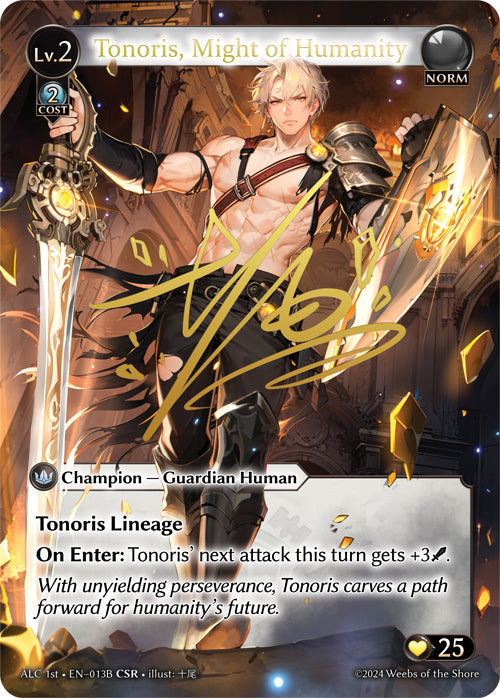 [013B]【EN】【FOIL】Tonoris, Might of Humanity【ALC1st】[CSR][Norm]