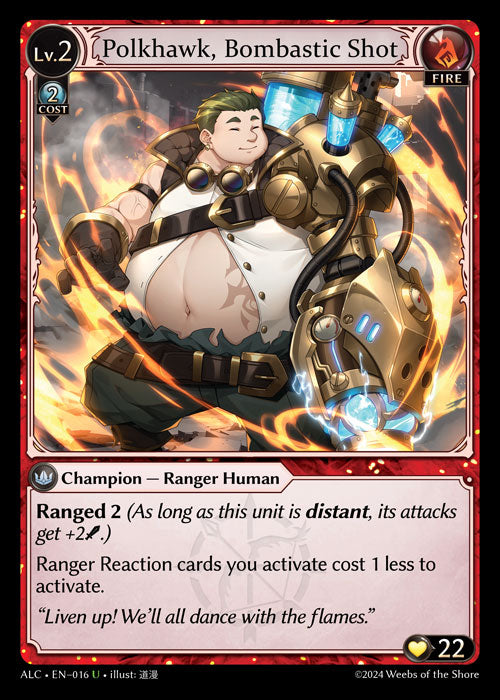 [016]【EN】Polkhawk, Bombastic Shot【ALC】[U][Fire]