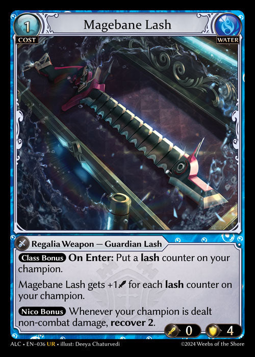 [036]【EN】【FOIL】Magebane Lash【ALC】[UR][Water]