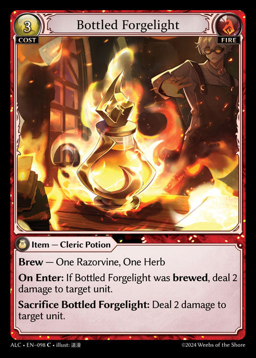[098]【EN】Bottled Forgelight【ALC】[C][Fire]