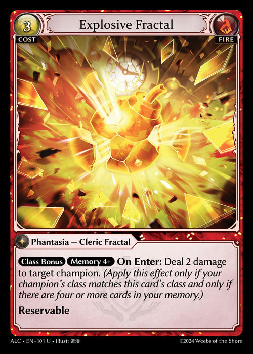 [101]【EN】【FOIL】Explosive Fractal【ALC】[U][Fire]