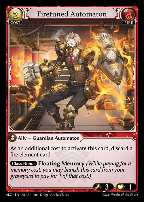 [106]【EN】【FOIL】Firetuned Automaton【ALC】[U][Fire]