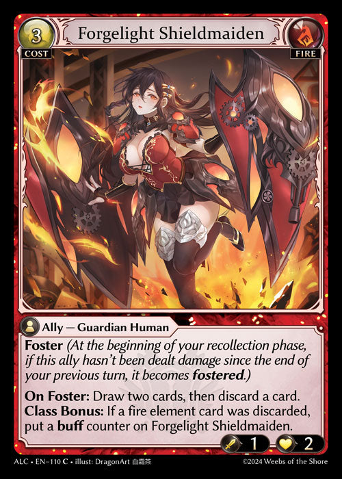 [110]【EN】Forgelight Shieldmaiden【ALC】[C][Fire]
