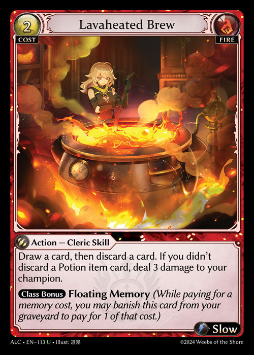 [113]【EN】【FOIL】Lavaheated Brew【ALC】[U][Fire]