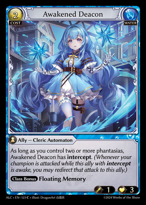 [123]【EN】【FOIL】Awakened Deacon【ALC】[C][Water]