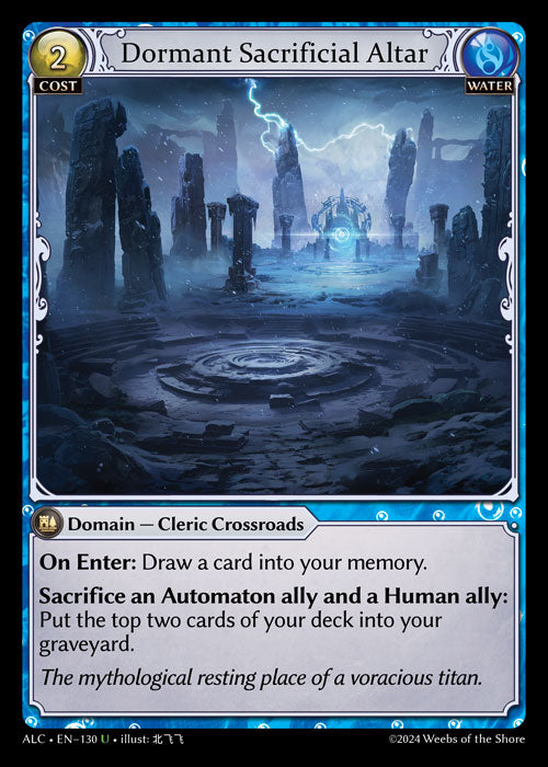 [130]【EN】Dormant Sacrificial Altar【ALC】[U][Water]