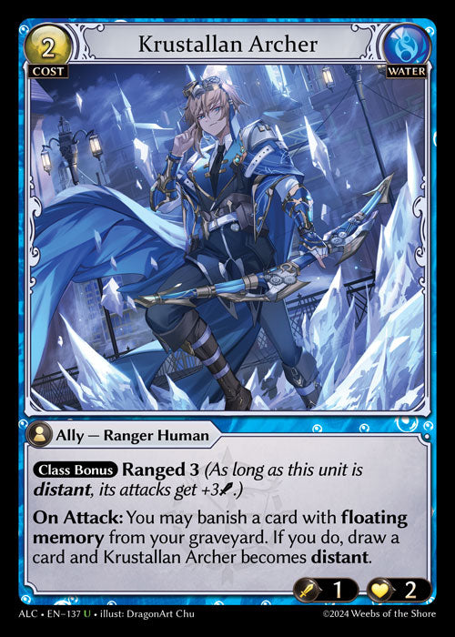 [137]【EN】【FOIL】Krustallan Archer【ALC】[U][Water]
