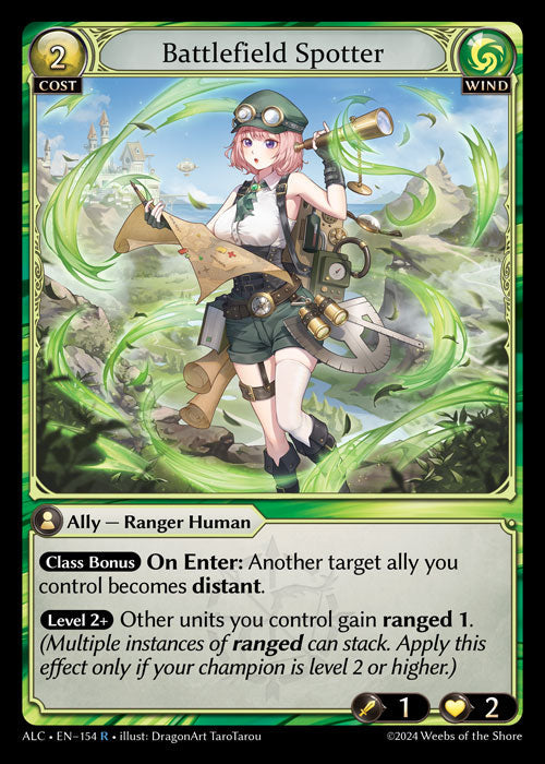 [154]【EN】【FOIL】Battlefield Spotter【ALC】[R][Wind]