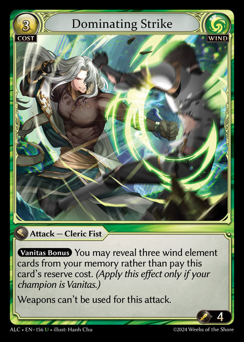 [156]【EN】【FOIL】Dominating Strike【ALC】[U][Wind]