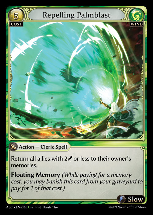 [165]【EN】【FOIL】Repelling Palmblast【ALC】[U][Wind]