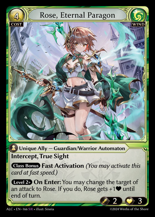 [166]【EN】Rose, Eternal Paragon【ALC】[SR][Wind]