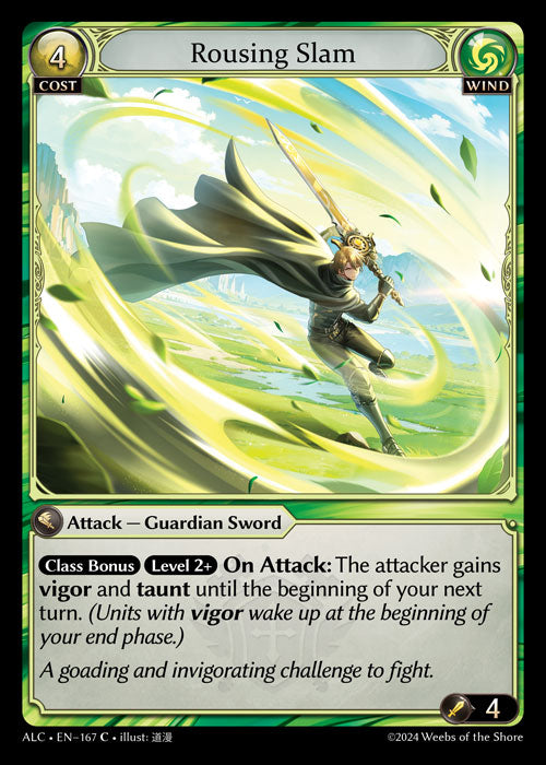 [167]【EN】【FOIL】Rousing Slam【ALC】[C][Wind]