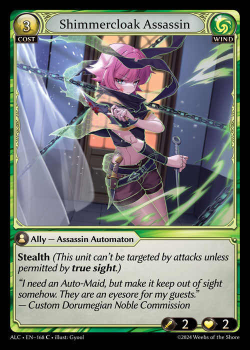 [168]【EN】【FOIL】Shimmercloak Assassin【ALC】[C][Wind]