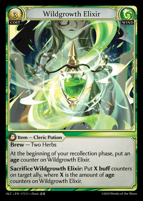 [173]【EN】【FOIL】Wildgrowth Elixir【ALC】[U][Wind]