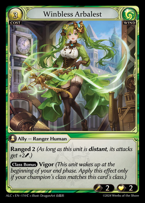 [174]【EN】【FOIL】Winbless Arbalest【ALC】[C][Wind]
