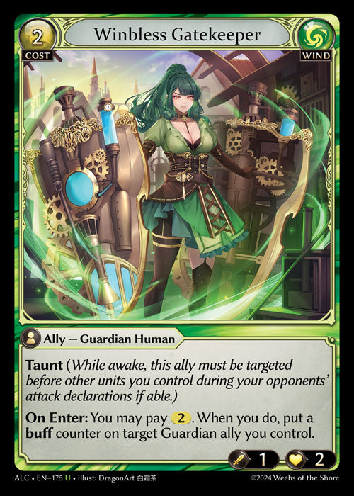 [175]【EN】【FOIL】Winbless Gatekeeper【ALC】[U][Wind]