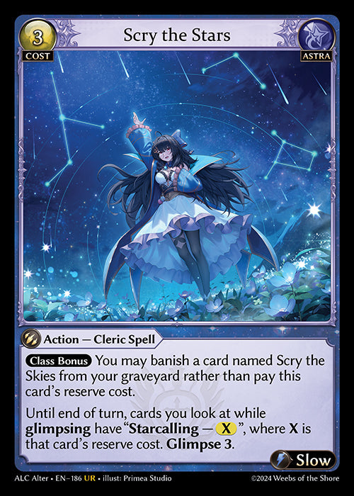 [186]【EN】【FOIL】Scry the Stars【ALCAlter】[UR][Astra]