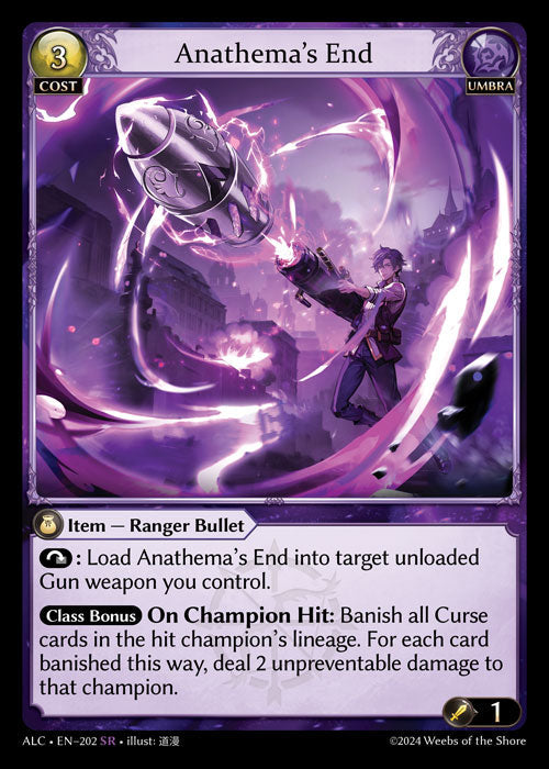 [202]【EN】【FOIL】Anathema's End【ALC】[SR][Umbra]